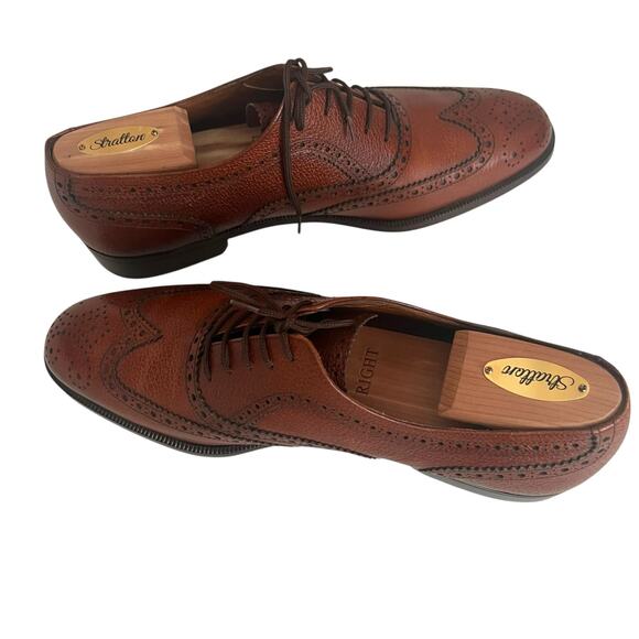 Salvatore Ferragamo Leather Lace Up  Brogue Oxfords Dress Shoes Men Size 10 D main image 6